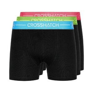 Crosshatch Mens Astral Logo Boxer Briefs (Pack of 3) / Black